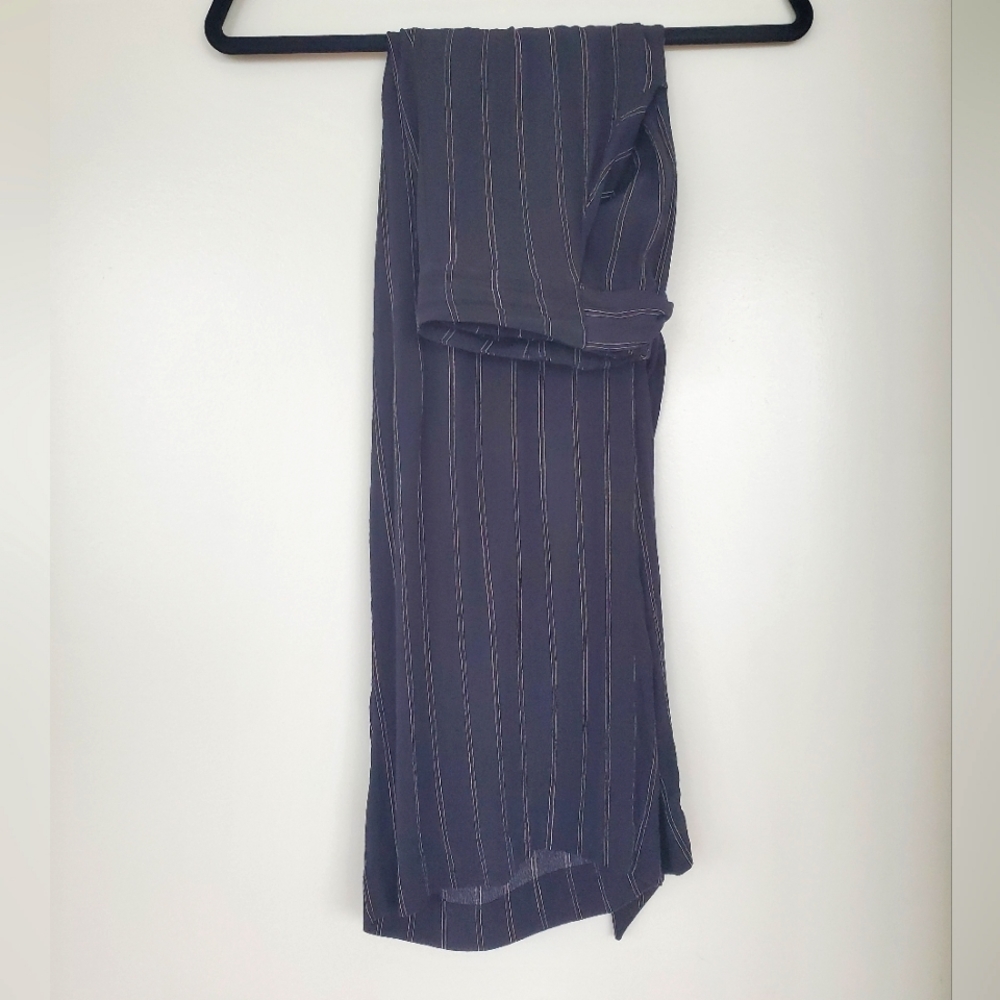 Wilfred Wide Leg Gaucho Pinstripe Pant, Size XS